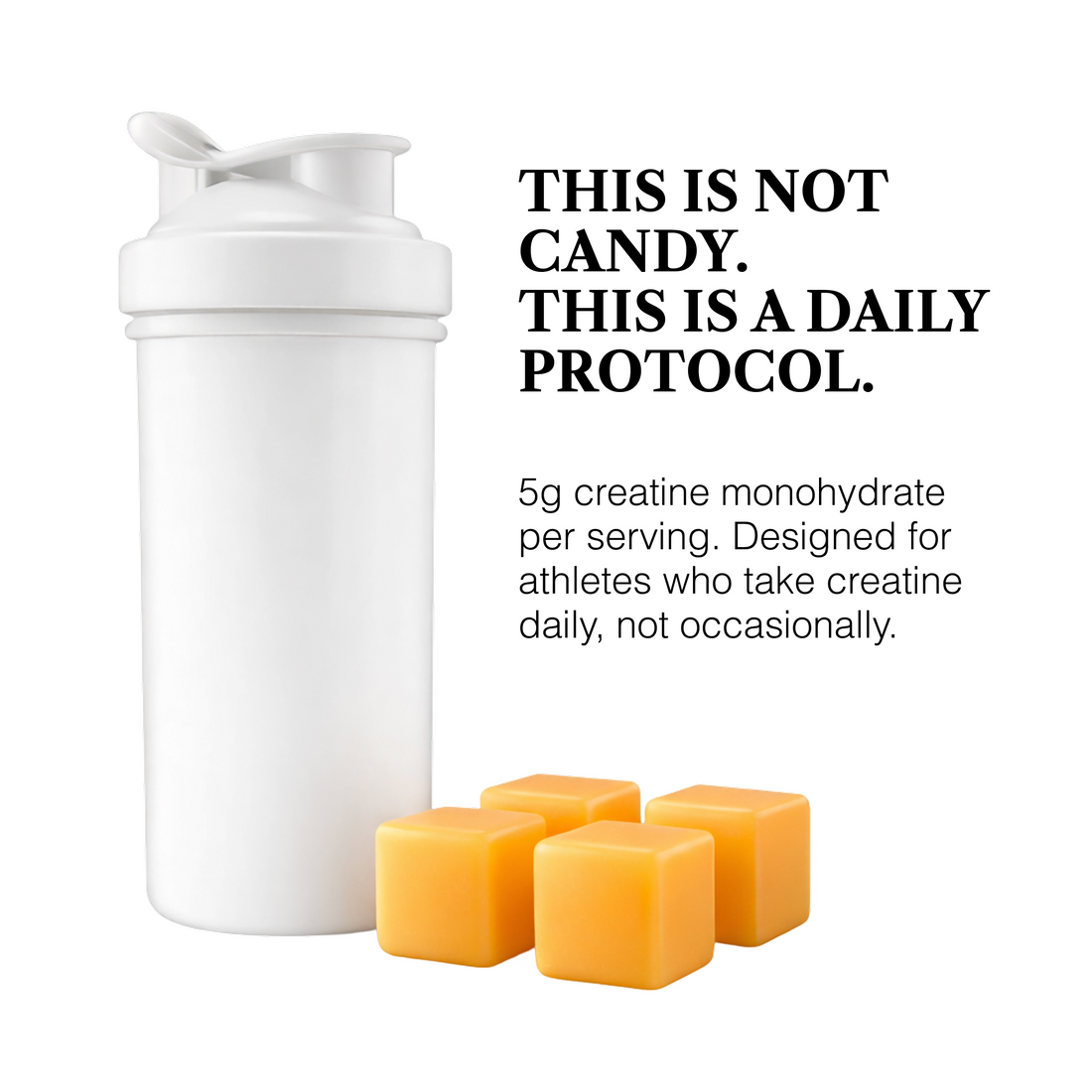 Creatine Monohydrate Gummies with Mango Flavor