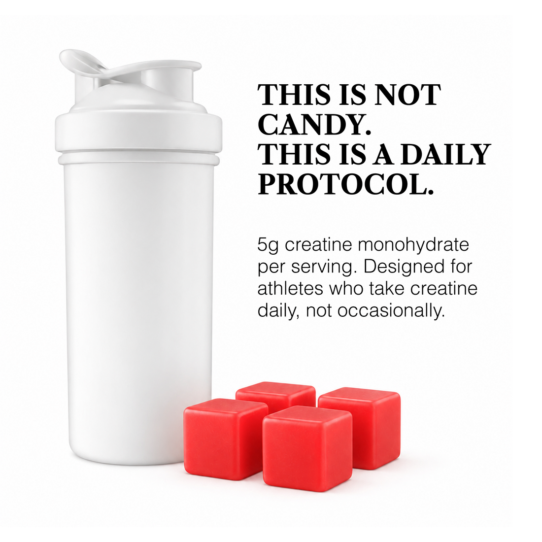 Creatine Monohydrate Gummies with Strawberry Flavor